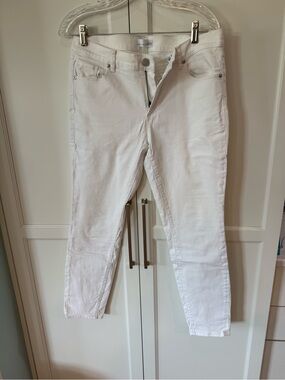 LOFT White Skinny Jeans
